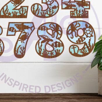 Intra απο ξύλο plywood 3mm-4mm πάχος – Ocean Number Two Layer Wall Cut Δίασταση  20x20 cm INTRAFABR-94583696 - Image 1