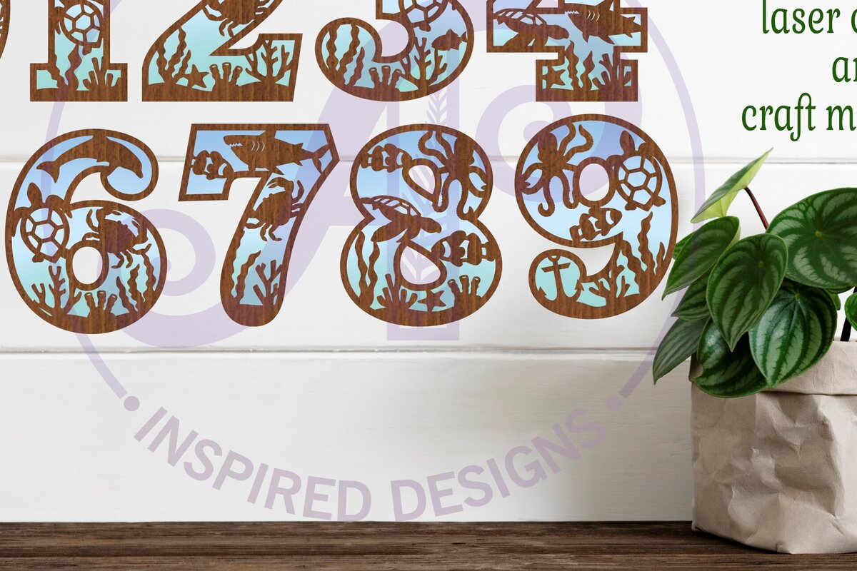 Intra απο ξύλο plywood 3mm-4mm πάχος – Ocean Number Two Layer Wall Cut Δίασταση  20x20 cm INTRAFABR-94583696