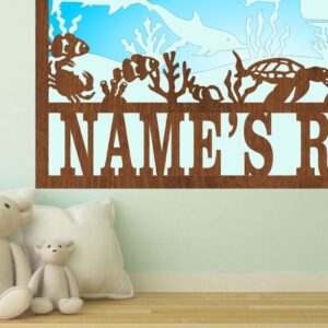 Intra απο ξύλο plywood 3mm-4mm πάχος – Ocean Scene Name Αρχεία 3 επιπέδων Δίασταση 20x20 cm INTRAFABR-70891031