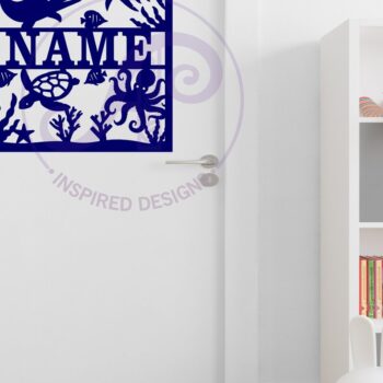 Intra απο ξύλο plywood 3mm-4mm πάχος – Ocean Scene Square Name Laser Δίασταση  20x20 cm INTRAFABR-111943410 - Image 3