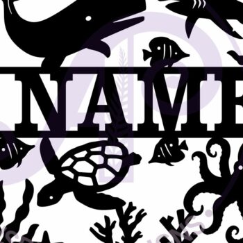 Intra απο ξύλο plywood 3mm-4mm πάχος – Ocean Scene Square Name Laser Δίασταση  20x20 cm INTRAFABR-111943410 - Image 4