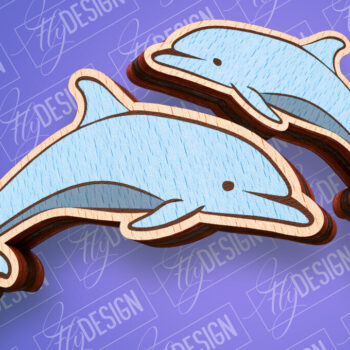 Intra απο ξύλο plywood 3mm-4mm πάχος – Ocean Stud Earrings| Αρχείο CNC Δίασταση 5x5 cm INTRAFABR-93007285 - Image 8