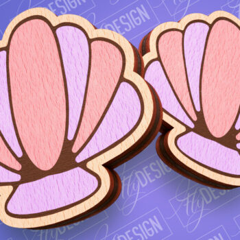 Intra απο ξύλο plywood 3mm-4mm πάχος – Ocean Stud Earrings| Αρχείο CNC Δίασταση 5x5 cm INTRAFABR-93007285 - Image 9