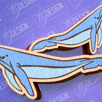 Intra απο ξύλο plywood 3mm-4mm πάχος – Ocean Stud Earrings| Αρχείο CNC Δίασταση  5x5 cm INTRAFABR-93007229 - Image 1