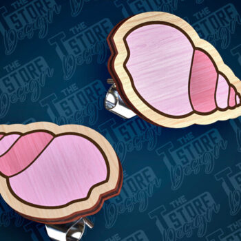 Intra απο ξύλο plywood 3mm-4mm πάχος – Ocean Stud Earrings| Αρχείο CNC Δίασταση  5x5 cm INTRAFABR-93012564 - Image 5