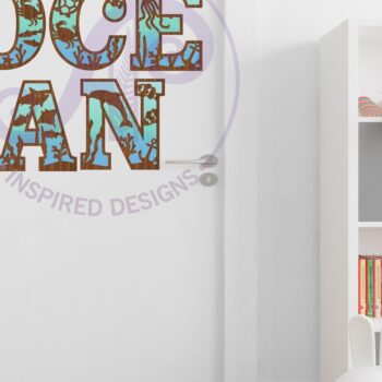 Intra απο ξύλο plywood 3mm-4mm πάχος – Ocean Underwater Theme Alphabet Setx51 Δίασταση  20x20 cm INTRAFABR-93196673 - Image 3