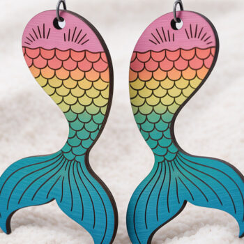 Intra απο ξύλο plywood 3mm-4mm πάχος – Πακέτο σκουλαρίκια Ocean Vibes Δίασταση  5x5 cm INTRAFABR-121578057 - Image 6