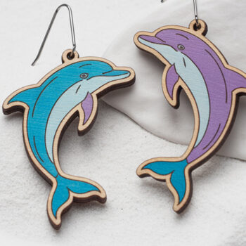 Intra απο ξύλο plywood 3mm-4mm πάχος – Πακέτο σκουλαρίκια Ocean Vibes Δίασταση  5x5 cm INTRAFABR-121578057 - Image 9