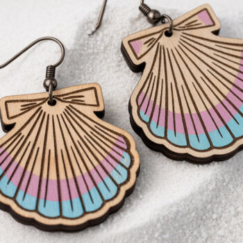 Intra απο ξύλο plywood 3mm-4mm πάχος – Πακέτο σκουλαρίκια Ocean Vibes Δίασταση  5x5 cm INTRAFABR-121578057 - Image 12