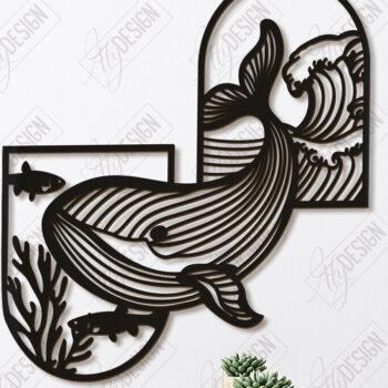 Intra απο ξύλο plywood 3mm-4mm πάχος – Ocean Wall Decor| Τέχνη τοίχου Δίασταση  40x30 cm INTRAFABR-123119204 - Image 1