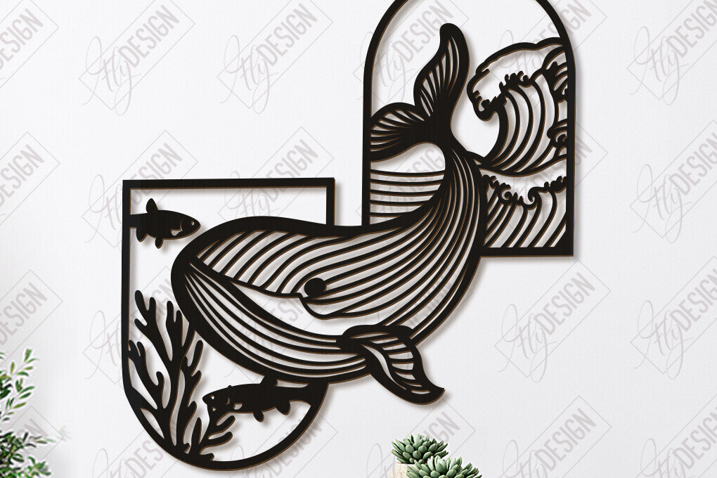 Intra απο ξύλο plywood 3mm-4mm πάχος – Ocean Wall Decor| Τέχνη τοίχου Δίασταση  40x30 cm INTRAFABR-123119204