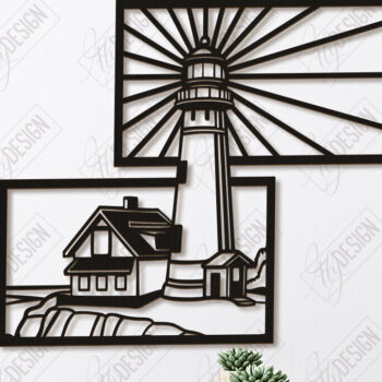 Intra απο ξύλο plywood 3mm-4mm πάχος – Ocean Wall Decor| Τέχνη τοίχου Δίασταση  40x30 cm INTRAFABR-123119208 - Image 1