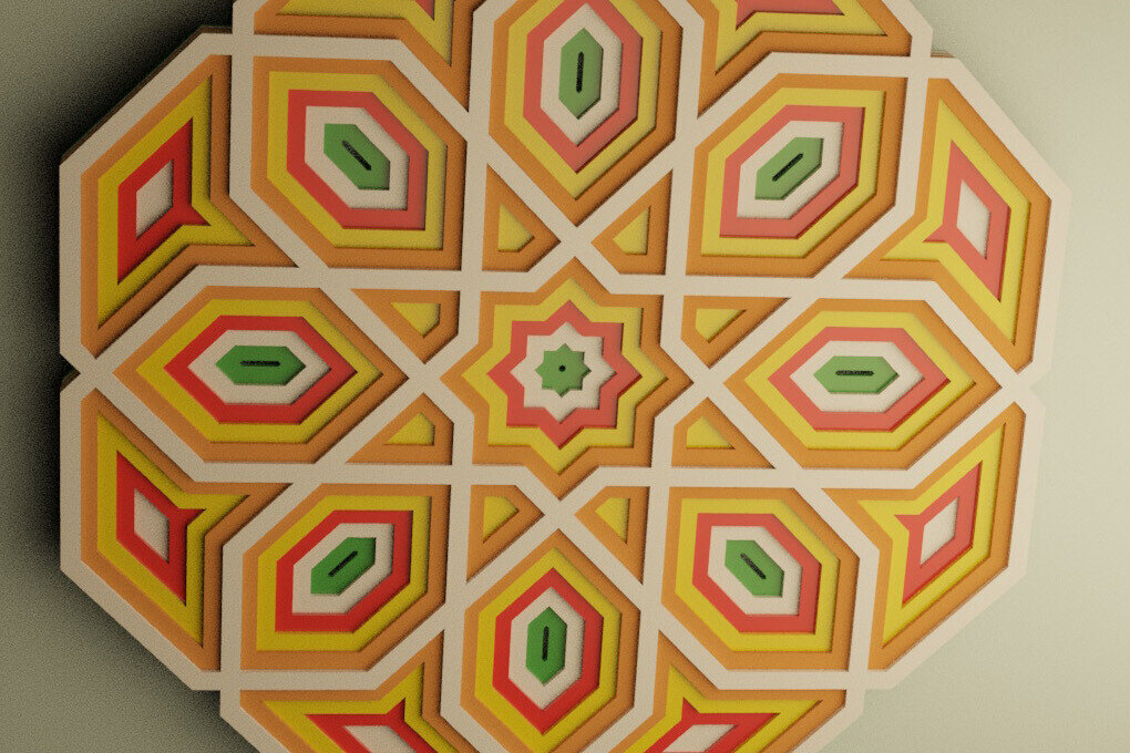 Intra απο ξύλο plywood 3mm-4mm πάχος – Στολίδι Μάνταλα Οκτάγωνο Δίασταση  20x20 cm INTRAFABR-113704449