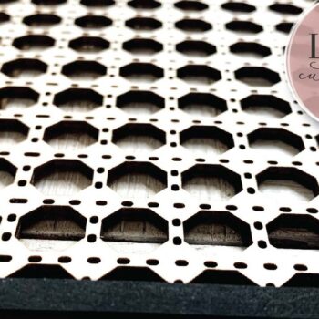 Intra απο ξύλο plywood 3mm-4mm πάχος – Octagon, Rattan Frame Δίασταση 45x45 cm INTRAFABR-70685267 - Image 3