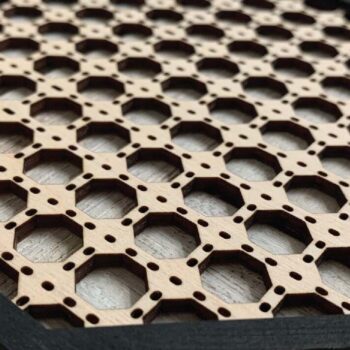 Intra απο ξύλο plywood 3mm-4mm πάχος – Octagon, Rattan Frame Δίασταση 45x45 cm INTRAFABR-70685267 - Image 4