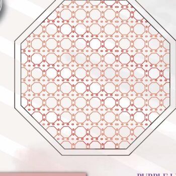 Intra απο ξύλο plywood 3mm-4mm πάχος – Octagon, Rattan Frame Δίασταση 45x45 cm INTRAFABR-70685267 - Image 5