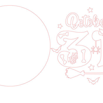 Intra απο ξύλο plywood 3mm-4mm πάχος – 31 Οκτωβρίου Witch Door Sign Δίασταση  40x30 cm INTRAFABR-102202751 - Image 4