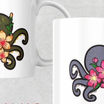 Intra απο ξύλο plywood 3mm-4mm πάχος – Octopus and Flowers Multilayers Δίασταση  20x20 cm INTRAFABR-97985224 - Image 6