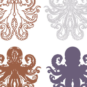 Intra απο ξύλο plywood 3mm-4mm πάχος – Octopus Multilayer/3D Octopus/Paper/ Δίασταση  20x20 cm INTRAFABR-76629484 - Image 2