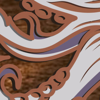 Intra απο ξύλο plywood 3mm-4mm πάχος – Octopus Multilayer/3D Octopus/Paper/ Δίασταση  20x20 cm INTRAFABR-76629484 - Image 3