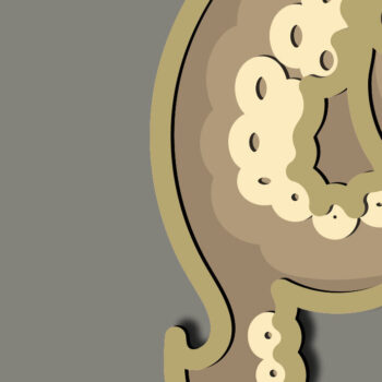 Intra απο ξύλο plywood 3mm-4mm πάχος – Octopus Multilayer/3D Octopus/Paper Δίασταση  20x20 cm INTRAFABR-66883292 - Image 6