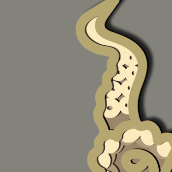 Intra απο ξύλο plywood 3mm-4mm πάχος – Octopus Multilayer/3D Octopus/Paper Δίασταση  20x20 cm INTRAFABR-66883292 - Image 9