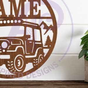 Intra απο ξύλο plywood 3mm-4mm πάχος – Πινακίδα ονόματος οχήματος εκτός δρόμου Cut Laser Δίασταση  20x20 cm INTRAFABR-100147958