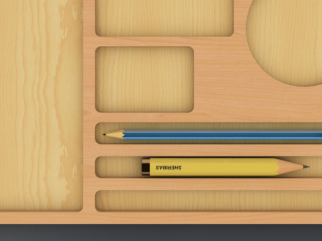 Intra απο ξύλο plywood 3mm-4mm πάχος – Πρότυπα κοπής Office Organizer 141 Δίασταση  20x20 cm INTRAFABR-58478140