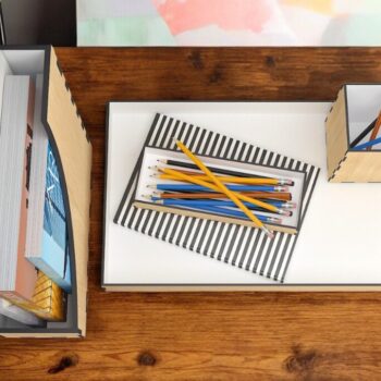 Intra απο ξύλο plywood 3mm-4mm πάχος – Αρχείο Office Organizer 205 Δίασταση  20x20 cm INTRAFABR-118424105 - Image 2