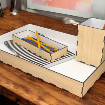 Intra απο ξύλο plywood 3mm-4mm πάχος – Αρχείο Office Organizer 205 Δίασταση  20x20 cm INTRAFABR-118424105 - Image 4