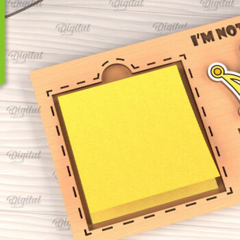 Intra απο ξύλο plywood 3mm-4mm πάχος – θήκη για κολλώδη σημειωματάρια γραφείου Δίασταση 20x20 cm INTRAFABR-102848644 - Image 1