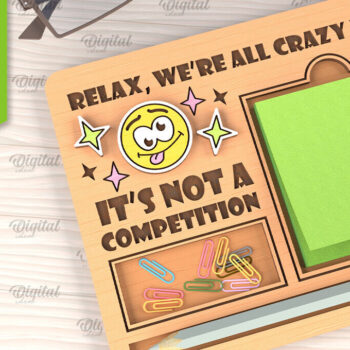 Intra απο ξύλο plywood 3mm-4mm πάχος – θήκη για κολλώδη σημειωματάρια γραφείου Δίασταση 20x20 cm INTRAFABR-102848684 - Image 1