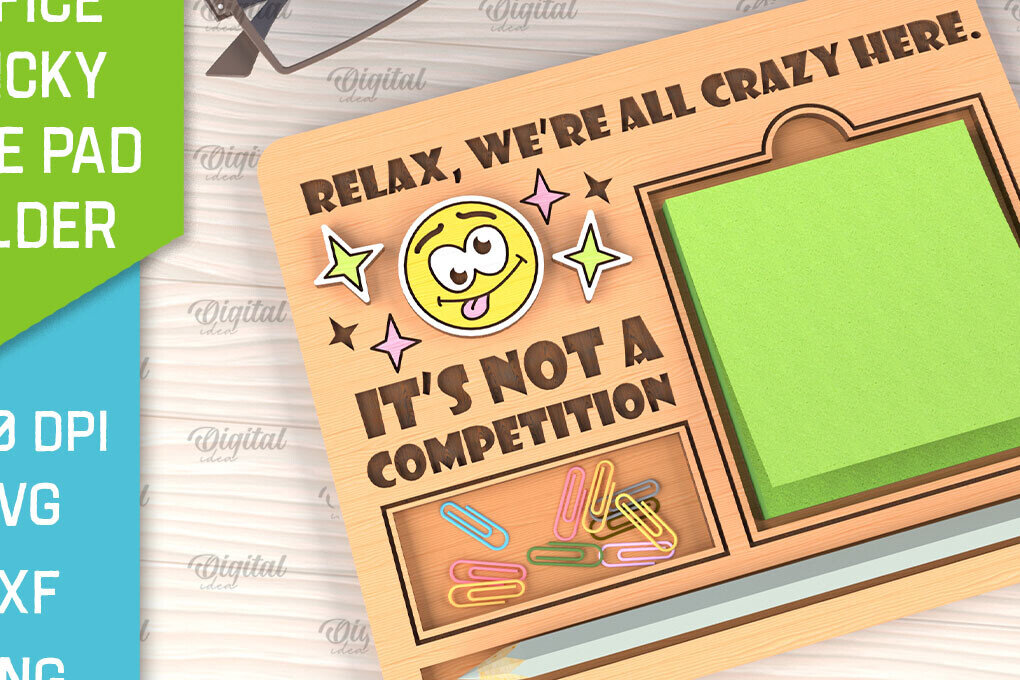 Intra απο ξύλο plywood 3mm-4mm πάχος – θήκη για κολλώδη σημειωματάρια γραφείου Δίασταση  20x20 cm INTRAFABR-102848684