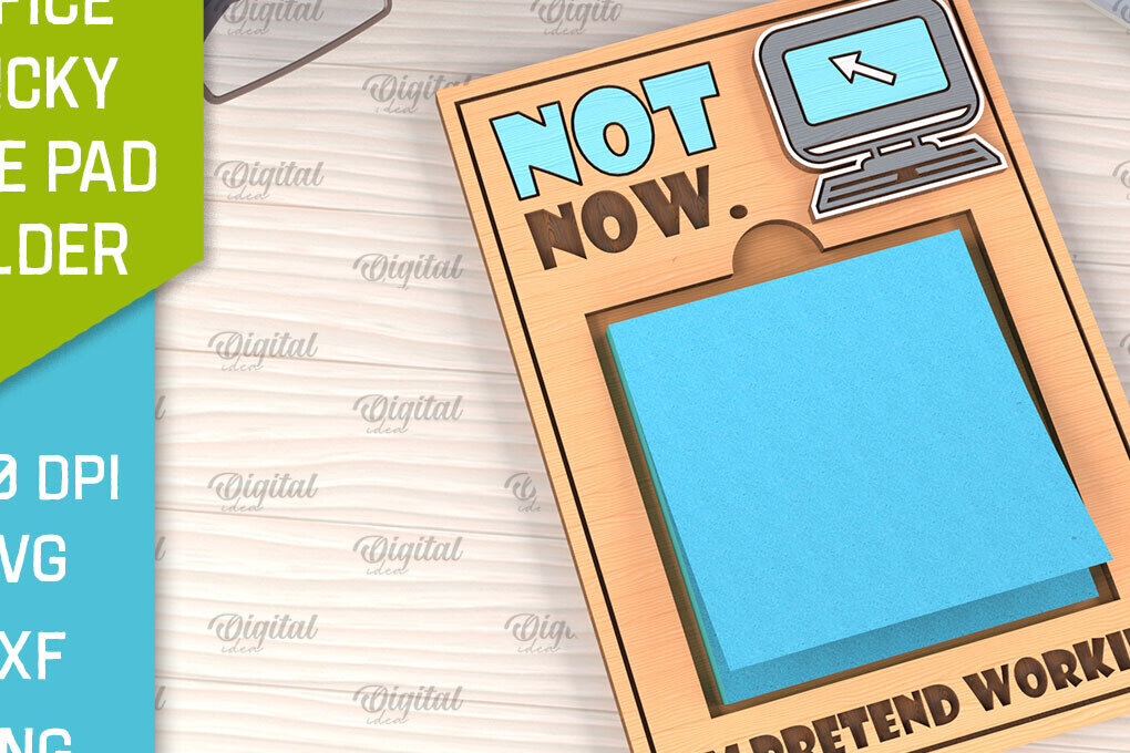 Intra απο ξύλο plywood 3mm-4mm πάχος – θήκη για κολλώδη σημειωματάρια γραφείου Δίασταση  20x20 cm INTRAFABR-102848367