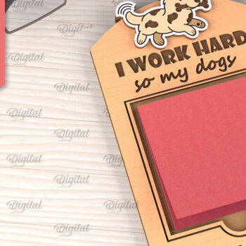 Intra απο ξύλο plywood 3mm-4mm πάχος – θήκη για κολλώδη σημειωματάρια γραφείου Δίασταση 20x20 cm INTRAFABR-102848390 - Image 1