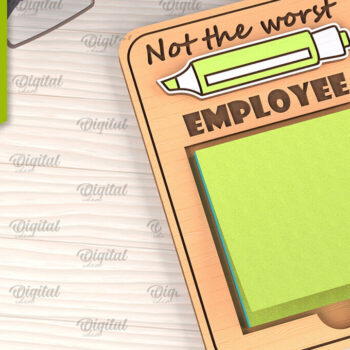 Intra απο ξύλο plywood 3mm-4mm πάχος – θήκη για κολλώδη σημειωματάρια γραφείου Δίασταση 20x20 cm INTRAFABR-102848424 - Image 1