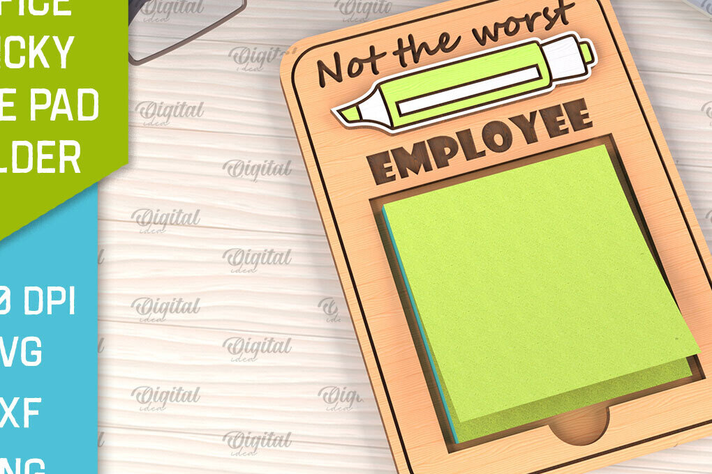 Intra απο ξύλο plywood 3mm-4mm πάχος – θήκη για κολλώδη σημειωματάρια γραφείου Δίασταση  20x20 cm INTRAFABR-102848424