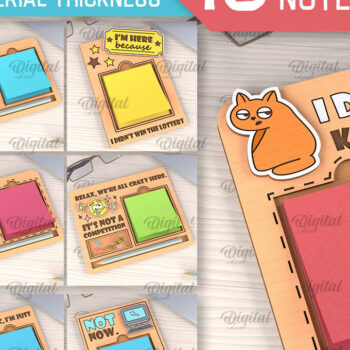 Intra απο ξύλο plywood 3mm-4mm πάχος – θήκη για κολλώδη σημειωματάρια γραφείου Δίασταση  20x20 cm INTRAFABR-102848460 - Image 1