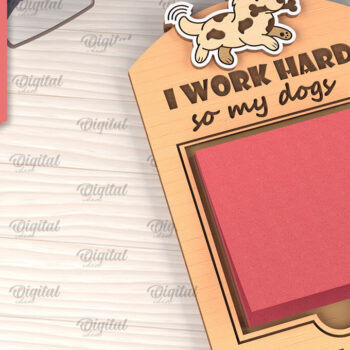 Intra απο ξύλο plywood 3mm-4mm πάχος – θήκη για κολλώδη σημειωματάρια γραφείου Δίασταση  20x20 cm INTRAFABR-102848460 - Image 5