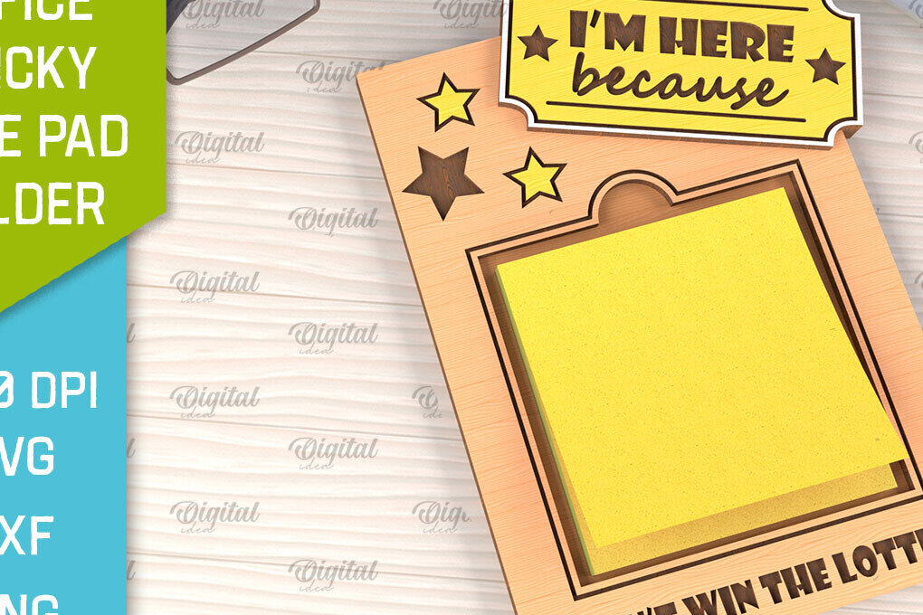 Intra απο ξύλο plywood 3mm-4mm πάχος – θήκη για κολλώδη σημειωματάρια γραφείου Δίασταση  20x20 cm INTRAFABR-102848485