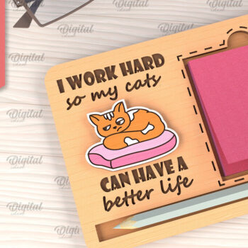 Intra απο ξύλο plywood 3mm-4mm πάχος – θήκη για κολλώδη σημειωματάρια γραφείου Δίασταση 20x20 cm INTRAFABR-102848517 - Image 1