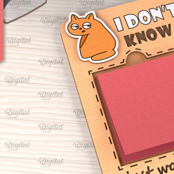 Intra απο ξύλο plywood 3mm-4mm πάχος – θήκη για κολλώδη σημειωματάρια γραφείου Δίασταση 20x20 cm INTRAFABR-102848343 - Image 1