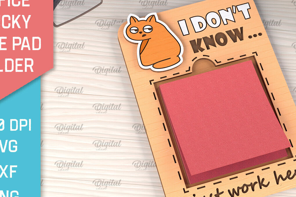 Intra απο ξύλο plywood 3mm-4mm πάχος – θήκη για κολλώδη σημειωματάρια γραφείου Δίασταση  20x20 cm INTRAFABR-102848343