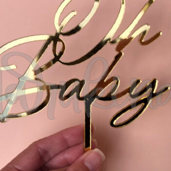 Intra απο ξύλο plywood 3mm-4mm πάχος – OH BABY CLASSIC TOPER CAKE Δίασταση  20x20 cm INTRAFABR-58694991 - Image 1