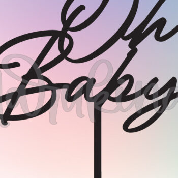 Intra απο ξύλο plywood 3mm-4mm πάχος – OH BABY CLASSIC TOPER CAKE Δίασταση  20x20 cm INTRAFABR-58694991 - Image 2