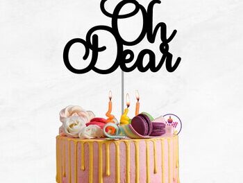 Intra απο ξύλο plywood 3mm-4mm πάχος – Oh Dear Cake Topper Δίασταση  20x20 cm INTRAFABR-75259496 - Image 1