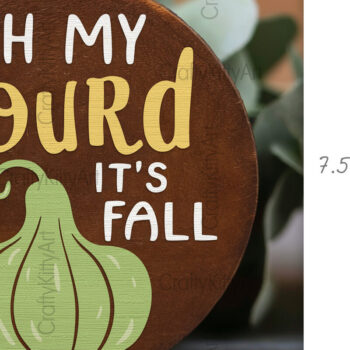 Intra απο ξύλο plywood 3mm-4mm πάχος – Oh My Gourd It's Fall 3D Door Δίασταση 20x20 cm INTRAFABR-104053998 - Image 2