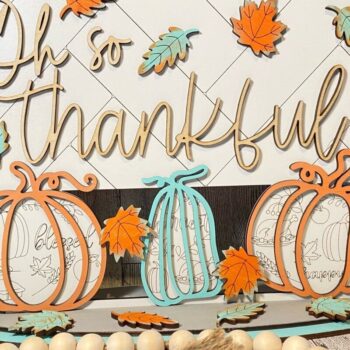 Intra απο ξύλο plywood 3mm-4mm πάχος – Ω, τόσο Thankful Shelf Sitter Laser Δίασταση 20x20 cm INTRAFABR-44636036 - Image 1