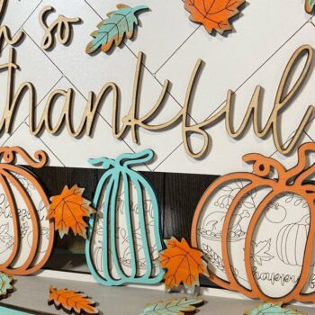 Intra απο ξύλο plywood 3mm-4mm πάχος – Ω, τόσο Thankful Shelf Sitter Laser Δίασταση 20x20 cm INTRAFABR-44636036 - Image 4