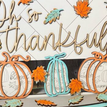 Intra απο ξύλο plywood 3mm-4mm πάχος – Ω, τόσο Thankful Shelf Sitter Laser Δίασταση 20x20 cm INTRAFABR-44636036 - Image 5